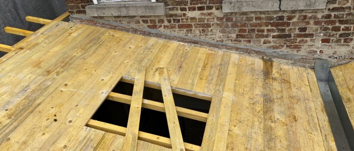 Toit terrasse en zinc - toiture avesnoise
