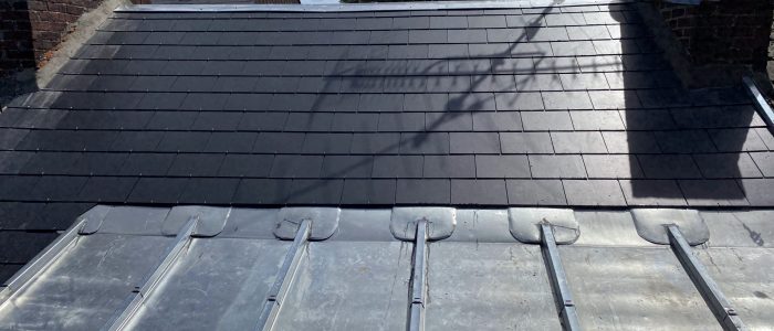 Toit terrasse en zinc - toiture avesnoise