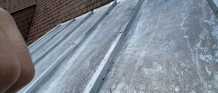 Toit terrasse en zinc - toiture avesnoise