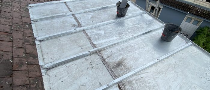 Toit terrasse en zinc - toiture avesnoise