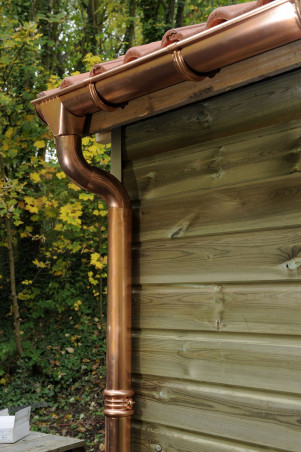 La société toiture avesnoise pose et entretien vos gouttières en Cuivre